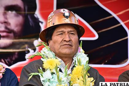 Morales reitera su desaprobación a los himnos de Oruro y Santa Cruz /ABI