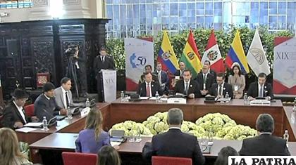 XIX Reunión del Consejo Presidencial Andino /Cancillería de Bolivia
