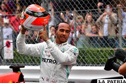 Lewis Hamilton ganador de la prueba al final de la competencia /as.com