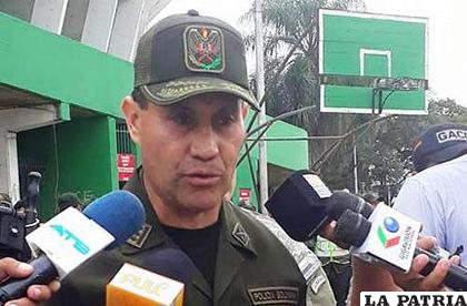 El comandante de la Policía de Santa Cruz, Igor Echegaray /Montero Noticias