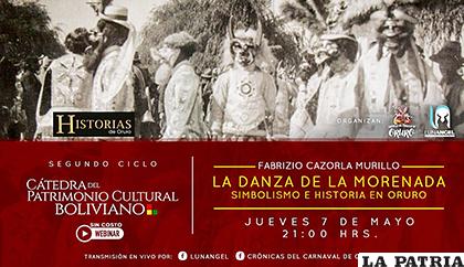 Fabrizio Cazorla mostrará el simbolismo e historia en Oruro de la danza de la morenada /Lunangel /Facebook
