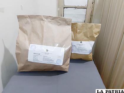 Las muestras que serán enviadas a la ciudad de La Paz /LA PATRIA
