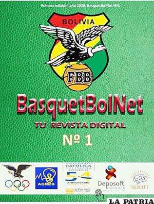 Portada de la primera revista digital de la FBB /Comité Olímpico Boliviano