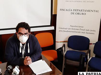 El fiscal departamental, Iván Azurduy /LA PATRIA