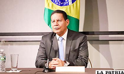 El vicepresidente de Brasil, Hamilton Mourao
