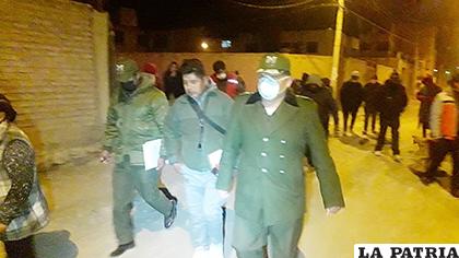 Los acusados fueron trasladados a la Felcc /LA PATRIA
