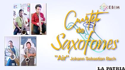 Cuarteto de saxofones de la EBIM /Ebim Oruro /Facebook
