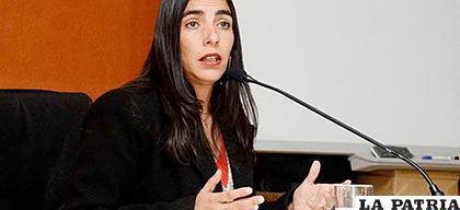 Exministra de Salud, Gabriela Montaño /ABI
