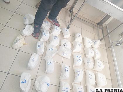 El destino final de la droga probablemente era Chile /FISCALIA ORURO

