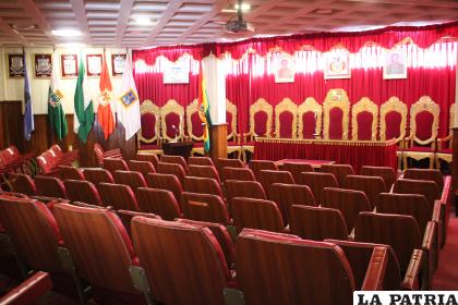 Salón de actos del TDJO, donde se desarrollará la posesión de autoridades municipales /LA PATRIA
