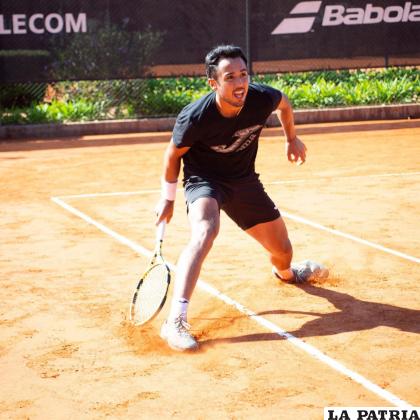 Hugo Dellien debutará hoy en el Máster 1000 de Roma /FBT
