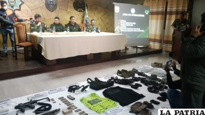 Ayer se presentaron en conferencia de prensa los resultados del operativo /felcn