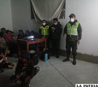 La Policía en una jornada de capacitación /Archivo LA PATRIA