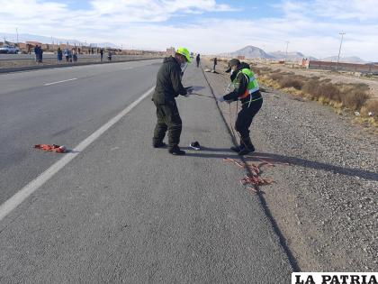 Investigaciones preliminares apuntan a que el cuerpo fue arrastrado más de 20 metros /LA PATRIA