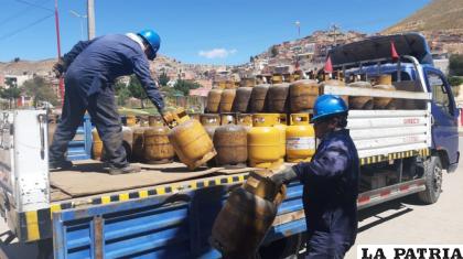 YPFB Oruro, garantiza abastecimiento de GLP. /LA PATRIA