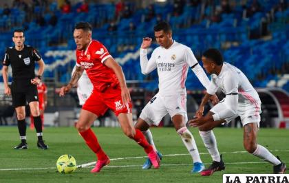 La acción del partido en el cual Real Madrid y Sevilla empataron 2-2 /as.com