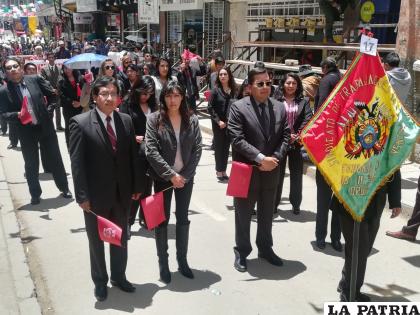 Periodistas afiliados al Sindicato de Trabajadores de La Prensa de Oruro  /LA PATRIA
