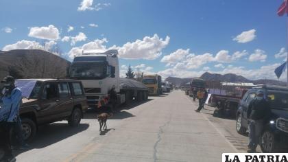 Los bloqueos del transporte pesado comienzan a masificarse /RR.SS.