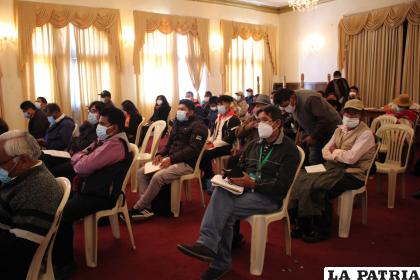 Delegados de los municipios que se dedican a la producción de quinua /LA PATRIA