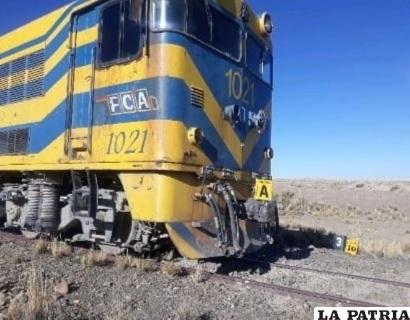 La locomotora arrolló al joven afectando la pierna izquierda /LA PATRIA