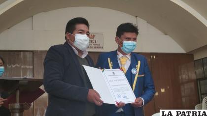 Reconocimiento de parte del Municipio por el aporte a la cultura y la música /LA PATRIA