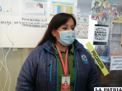 Responsable del PAI Juana Vera /LA PATRIA