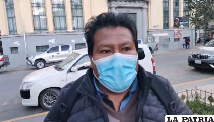 Dante Orellana representante de la Asociación Comunitaria del Distrito 3 /RR.SS.