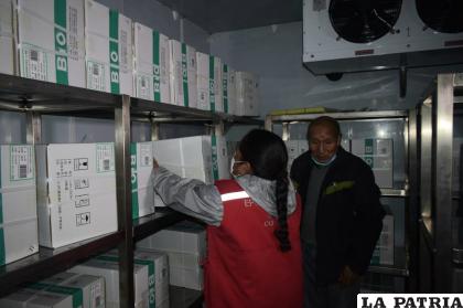 Vacunas Sinopharm almacenadas en la cadena de frío /Sedes