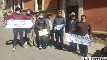 Comunarios de Nor Capi en visita a LA PATRIA
