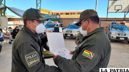 El coronel Alfaro fue parte de las distinciones a efectivos de la EPI 4 /LA PATRIA