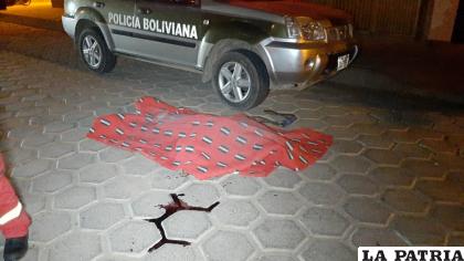 La sangre y el cuerpo cubierto del adulto mayor /LA PATRIA