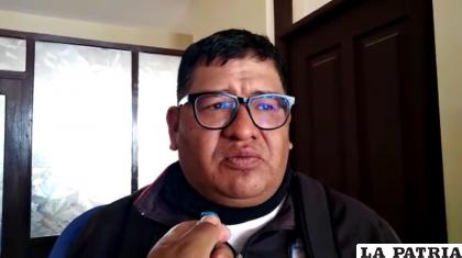 El presidente de la Asamblea Municipal del Deporte de Oruro Pedro Valda /LA PATRIA