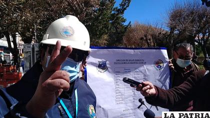 Quispe afirma que se realizarán controles estrictos en el tema del uso del barbijo /LA PATRIA