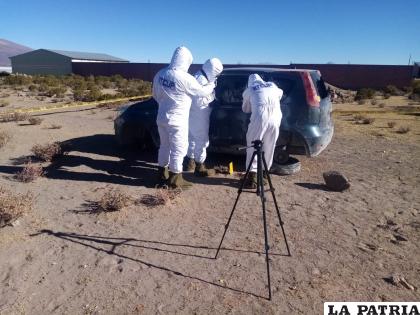 La fallecida viajaba en este vehículo cuando fue baleada /LA PATRIA