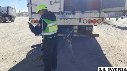 La bicicleta fue recuperada del interior del camión /la patria