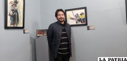 El reciente viernes en la noche se realizó la inauguración de su exposición  /ROLANDO P.