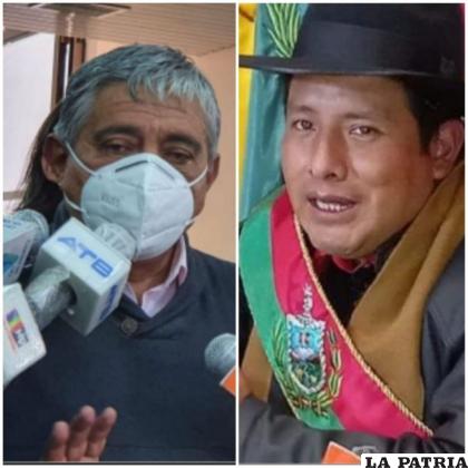 El alcalde de La Paz, Iván Arias, y el gobernador, Santos Quispe /ARCHIVO INTERNET