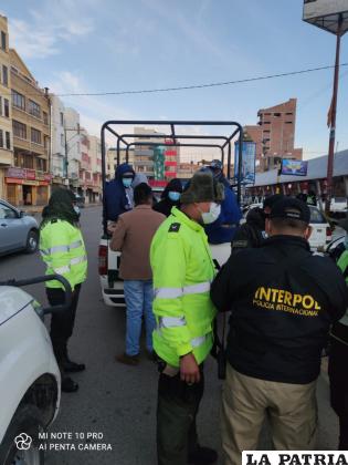 Los controles se efectuaron en distintas partes de Oruro /LA PATRIA