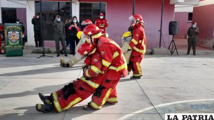 Los primeros auxilios, otra de las especialidades de Bomberos /LA PATRIA