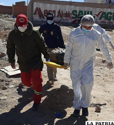 El cuerpo fue llevado a la morgue del cementerio /LA PATRIA
