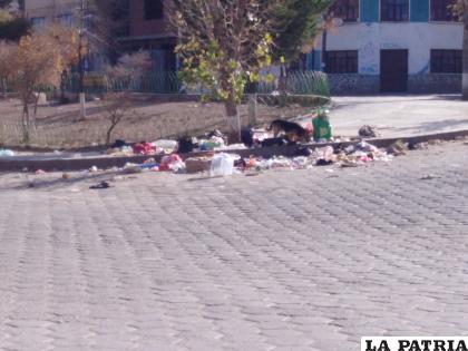 Algunos malos vecinos dejaron sus residuos sólidos el día de la cuarentena