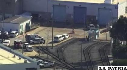 La escena después del tiroteo en San José, California /Foto cortesía de KGO-TV/ABC7 via AP
