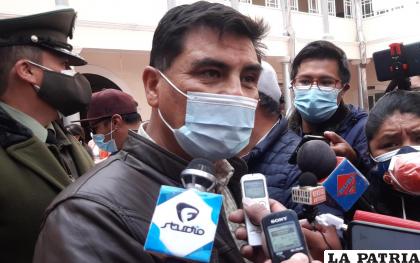 Gobernador de Oruro, Johnny Vedia /LA PATRIA