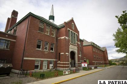 La que fuera la Escuela Internado para Indígenas Kamloops //Andrew Snucins/The Canadian Press vía AP