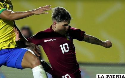 El cuerpo técnico de la “vino tinto” espera por la recuperación de Soteldo /vinotinto.com