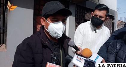El gobernador de Chuquisaca, Damián Condori, en declaraciones a la prensa   /Correo del Sur
