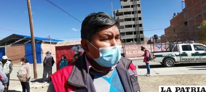 El vicepresidente del Comité Cívico de Oruro, Germán Delgado /LA PATRIA
