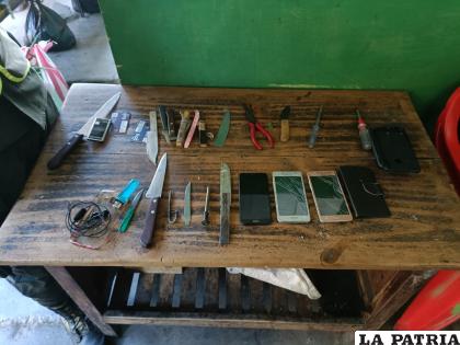 Algunos de los objetos que fueron secuestrados 
/ABI