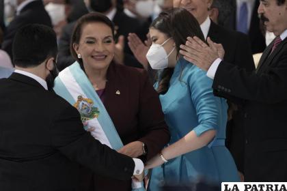 La presidente Xiomara Castro / Foto AP/Moisés Castillo, Archivo