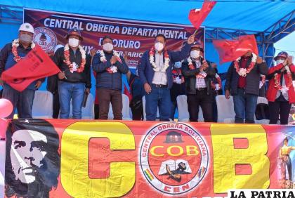 Las normas fueron anunciadas ayer en el acto central por el Día del Trabajador /LA PATRIA